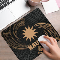 Nauru Polynesian Mouse Pad - Gold Tribal Wave - Polynesian Pride