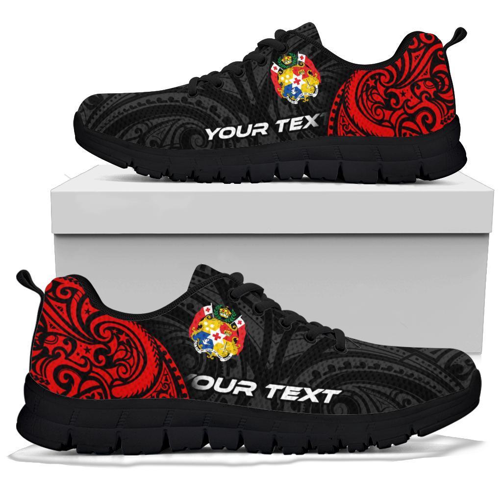 Tonga Polynesian Custom Personalised Sneakers - Tongan Spirit - Polynesian Pride