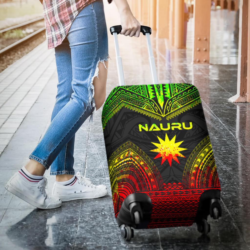 Nauru Polynesian Chief Luggage Cover - Reggae Version - Polynesian Pride