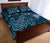 Hawaii Quilt Bed Set - Turtle Hibiscus Map Blue Quilt Bed Set - Polynesian Pride