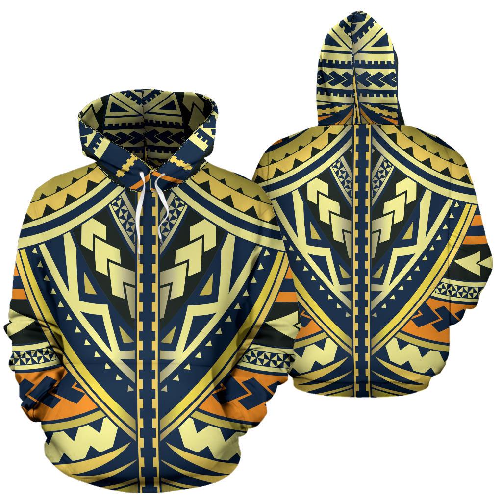 Polynesian Tattoo Hoodie Unisex Black - Polynesian Pride