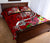 Guam Quilt Bed Set - Turtle Plumeria (Red) - Polynesian Pride