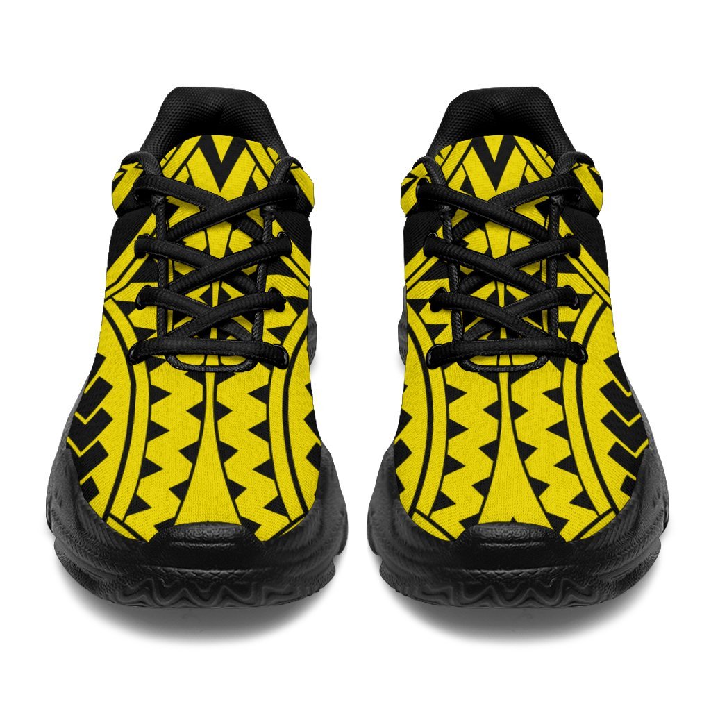 Polynesian Tradition Yellow Chunky Sneakers - Polynesian Pride