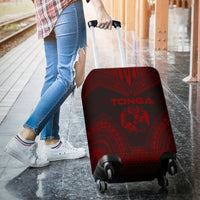 Tonga Polynesian Chief Luggage Cover - Red Version - Polynesian Pride
