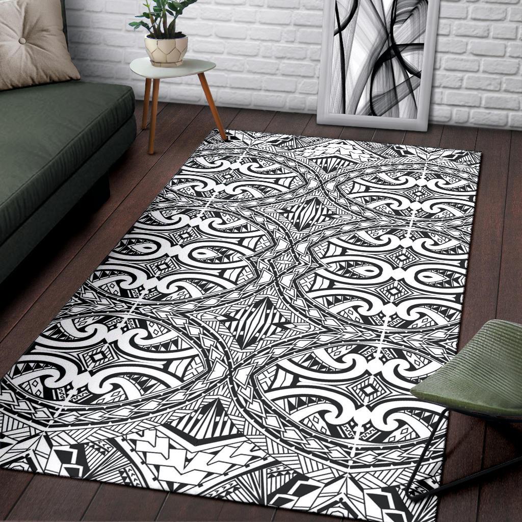 Polynesian Black Color Area Rug - Polynesian Pride
