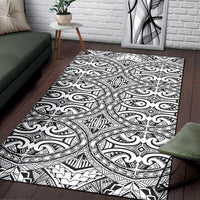 Polynesian Black Color Area Rug - Polynesian Pride