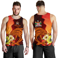 Fiji Custom Personalised Men Tank Top - Tribal Tuna Fish - Polynesian Pride