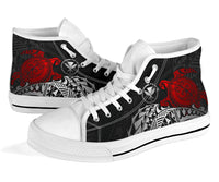 Polynesian Hawaii High Top Shoes - Polynesian Turtle (Red) - Polynesian Pride