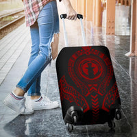 Northern Mariana Islands Luggage Cover - Micronesian Tribal Red - Polynesian Pride