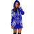 Palau Polynesian Hoodie Dress Map Blue - Polynesian Pride