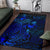 Fiji Area Rugs Turtle Hibiscus Blue - Polynesian Pride