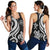 Tahiti Polynesian Women Racerback Tank - White Tentacle Turtle White - Polynesian Pride