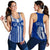 Guam Polynesia Women's Racerback Tank Blue - White - Polynesian Pride