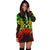 Vanuatu Polynesian Hoodie Dress Map Reggae - Polynesian Pride