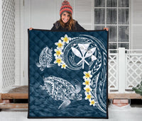 Hawaii Turtle Plumeria Polynesian Premium Quilt - Sease Style - Polynesian Pride