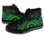 Palau High Top Cavas Shoes - Green Tentacle Turtle - Polynesian Pride