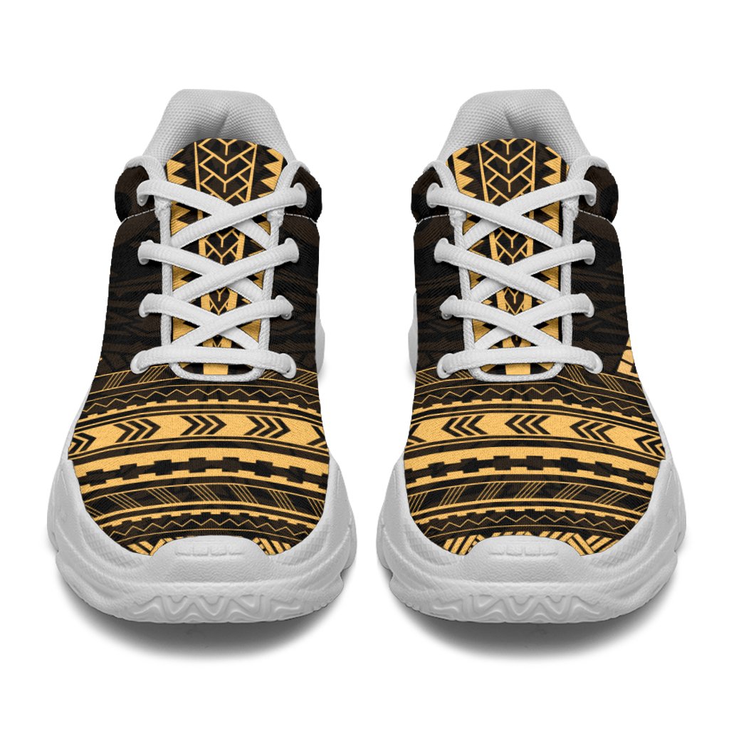 French Polynesia Chunky Sneakers - Polynesian Chief Gold Version - Polynesian Pride