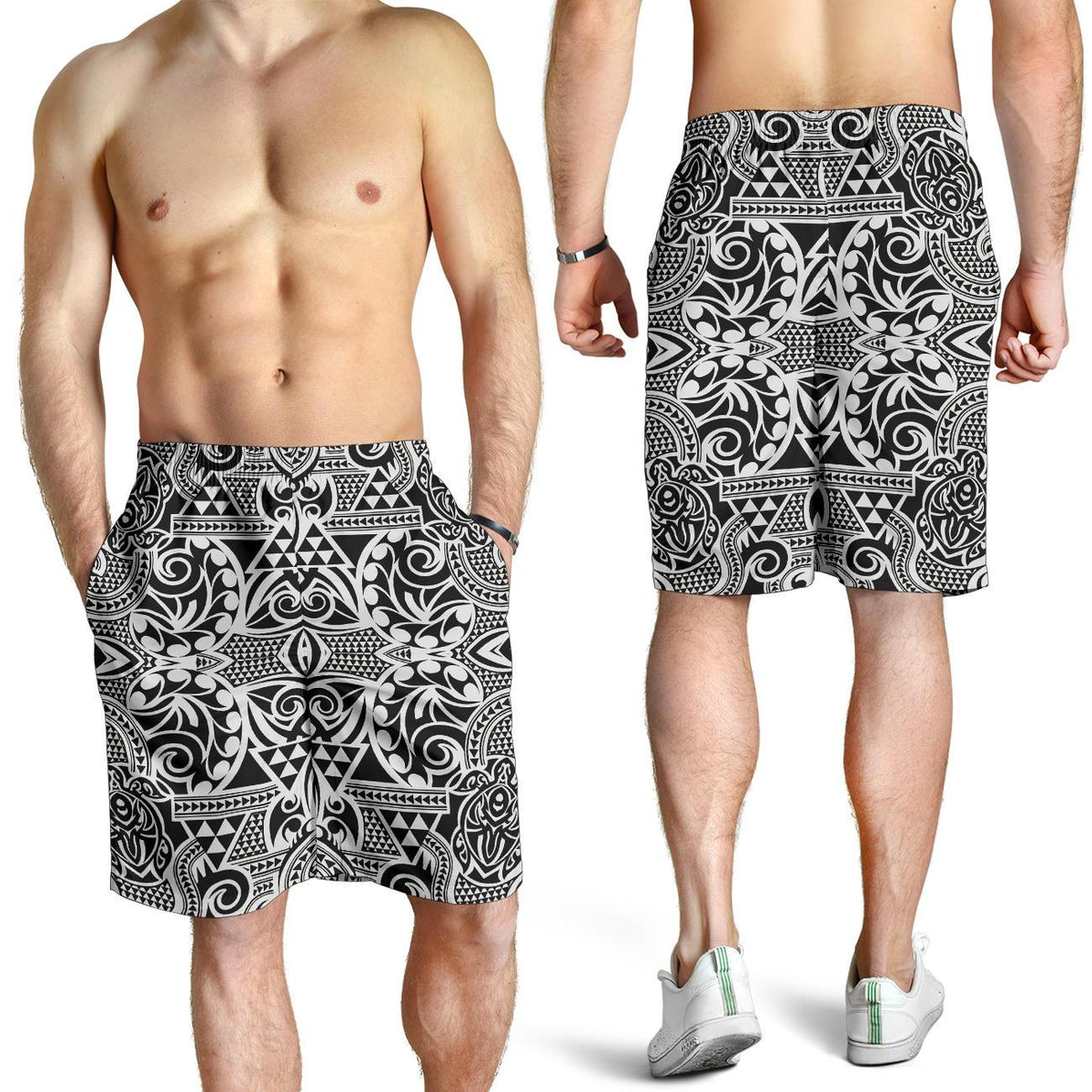 Polynesian Kakau Turtle Men's Short - Polynesian Pride