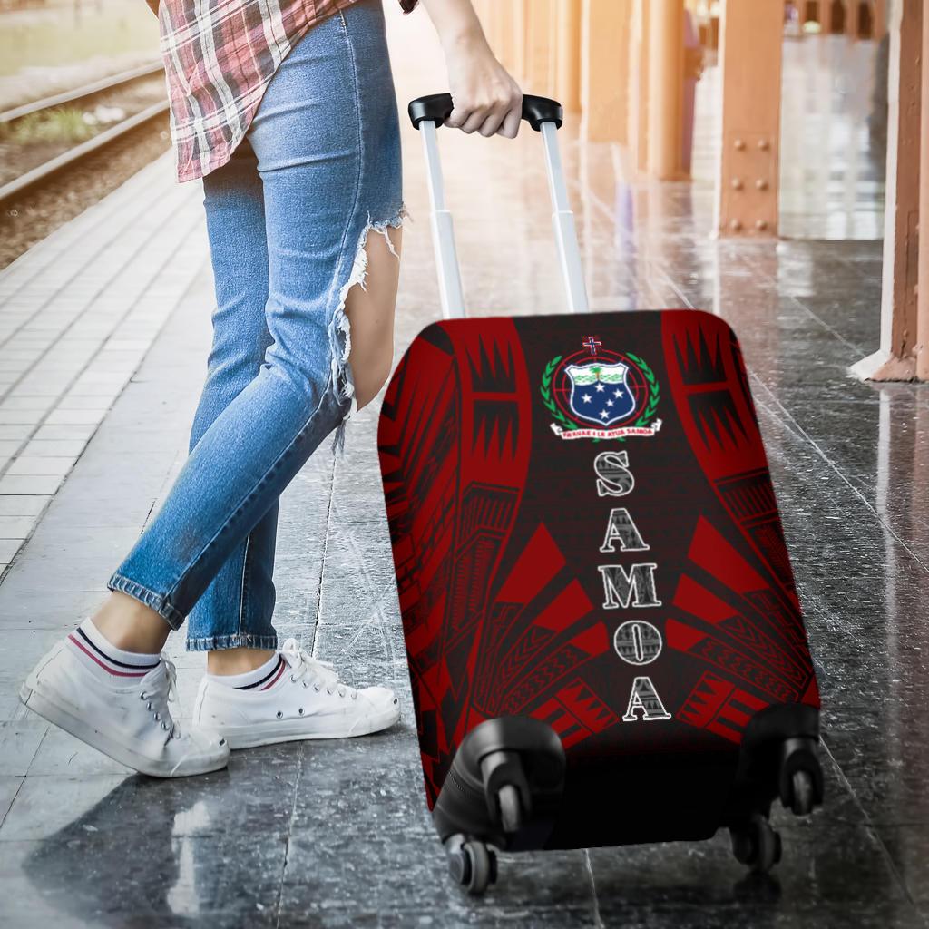 Samoa Luggage Cover - Polynesian Tattoo Red - Polynesian Pride