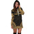 Tahiti Women's Hoodie Dress - Polynesian Gold Chief - Polynesian Pride