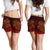 Pohnpei Women's Shorts - Red Shark Polynesian Tattoo - Polynesian Pride