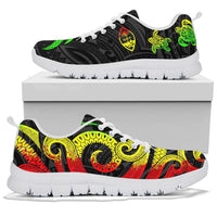 Guam Polynesian Sneakers - Reggae Tentacle Turtle - Polynesian Pride
