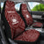 Samoa Personalised Car Seat Covers - Samoa Seal In Polynesian Tattoo Style (Red) - Polynesian Pride