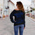 Hawaiian Mauna Kea Polynesian Women's Off Shoulder Sweater - Blue - Frida Style - Polynesian Pride