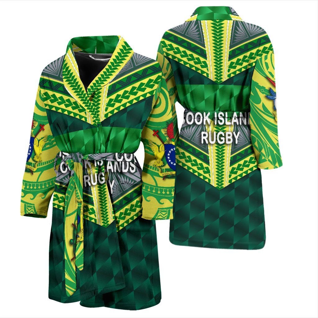 Cook Islands Ruby Men's Bath Robe Style - Polynesian Pride