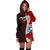 Northern Mariana Islands Polynesian Hoodie Dress - Coat Of Arm With Hibiscus - Polynesian Pride