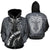 Maori Moko Warface 3D Denim Zip Hoodie - Polynesian Pride