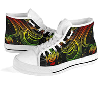 Polynesian High Top Shoes - Reggae Turtle - Polynesian Pride