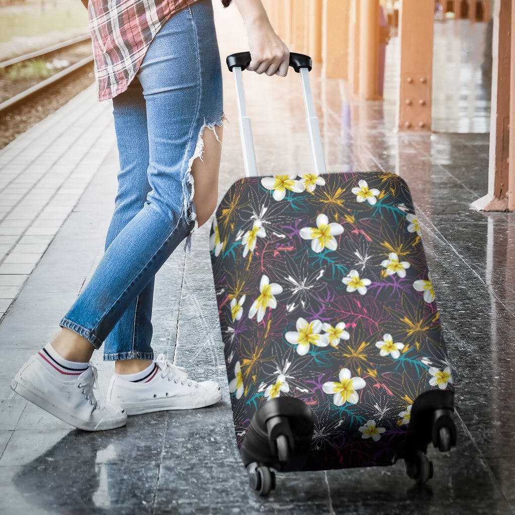 Plumeria Luggage Cover 02 - Polynesian Pride
