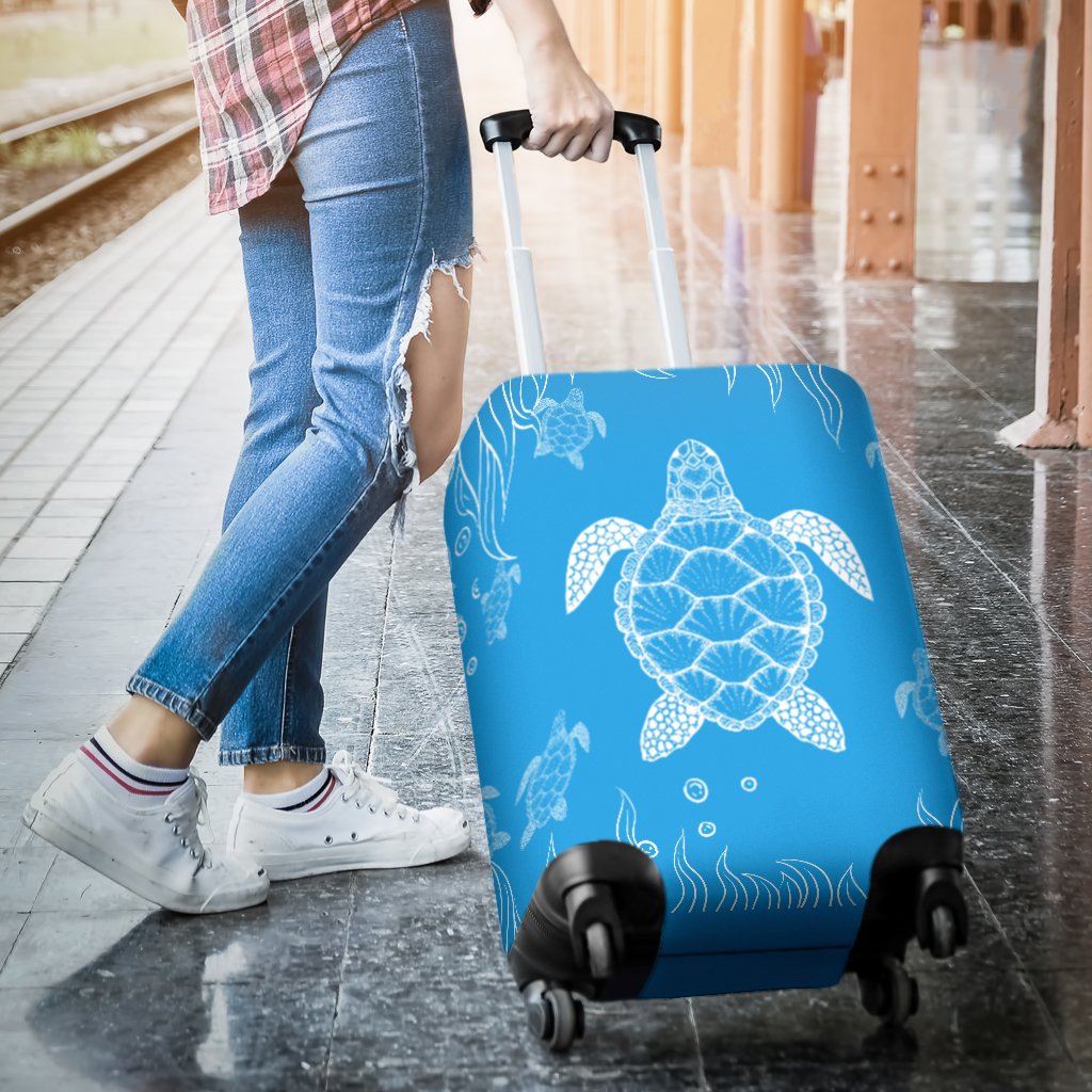 Turtle Luggage Cover 03 - Polynesian Pride