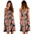 Polynesian Midi Dress - Pink Monstera Leave - Polynesian Pride