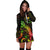 Chuuk Polynesian Hoodie Dress - Turtle With Blooming Hibiscus Reggae - Polynesian Pride