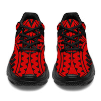 Polynesian Tradition Red Chunky Sneakers - Polynesian Pride