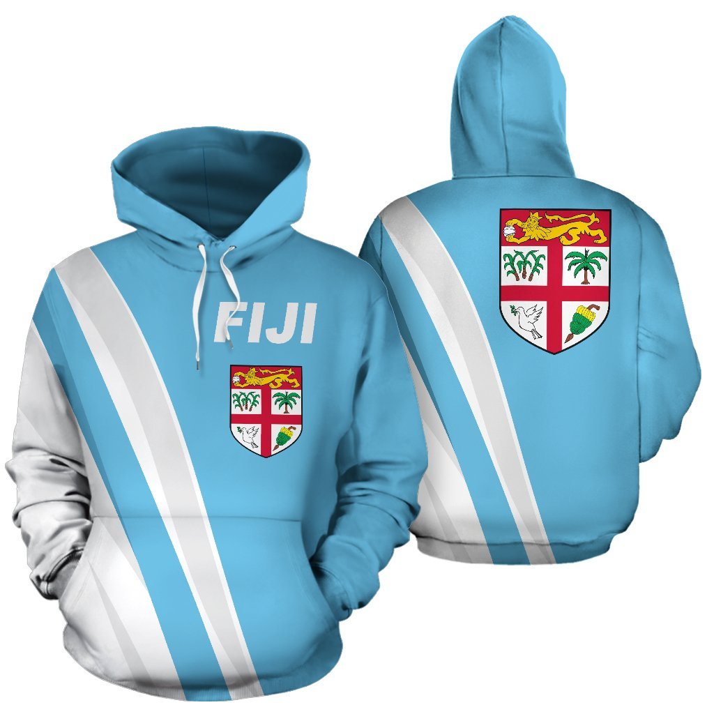 Fiji Hoodie Fiji Flag Unisex Blue - Polynesian Pride