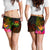 Tuvalu Polynesian Women's Shorts - Hibiscus and Banana Leaves - Polynesian Pride