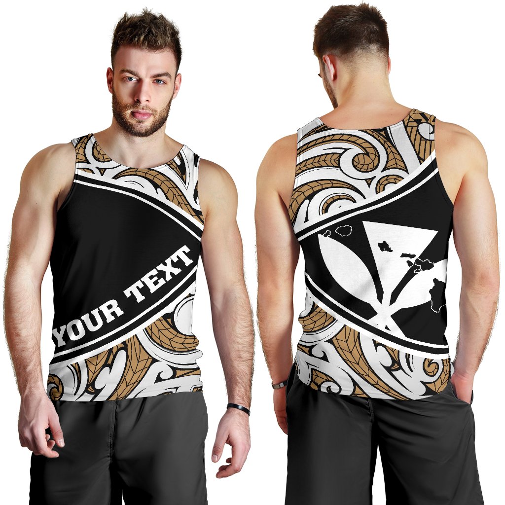 Personalized - Hawaii Polynesian Men's Tank Top - Loge Style Black - Polynesian Pride