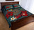 Tonga Quilt Bed Set - Blue Turtle Tribal - Polynesian Pride