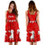 Hawaiian Hula Girls Dance in Red Midi Dress - Polynesian Pride