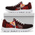 Tahiti Polynesian Sneakers - Coat Of Arm With Hibiscus - Polynesian Pride