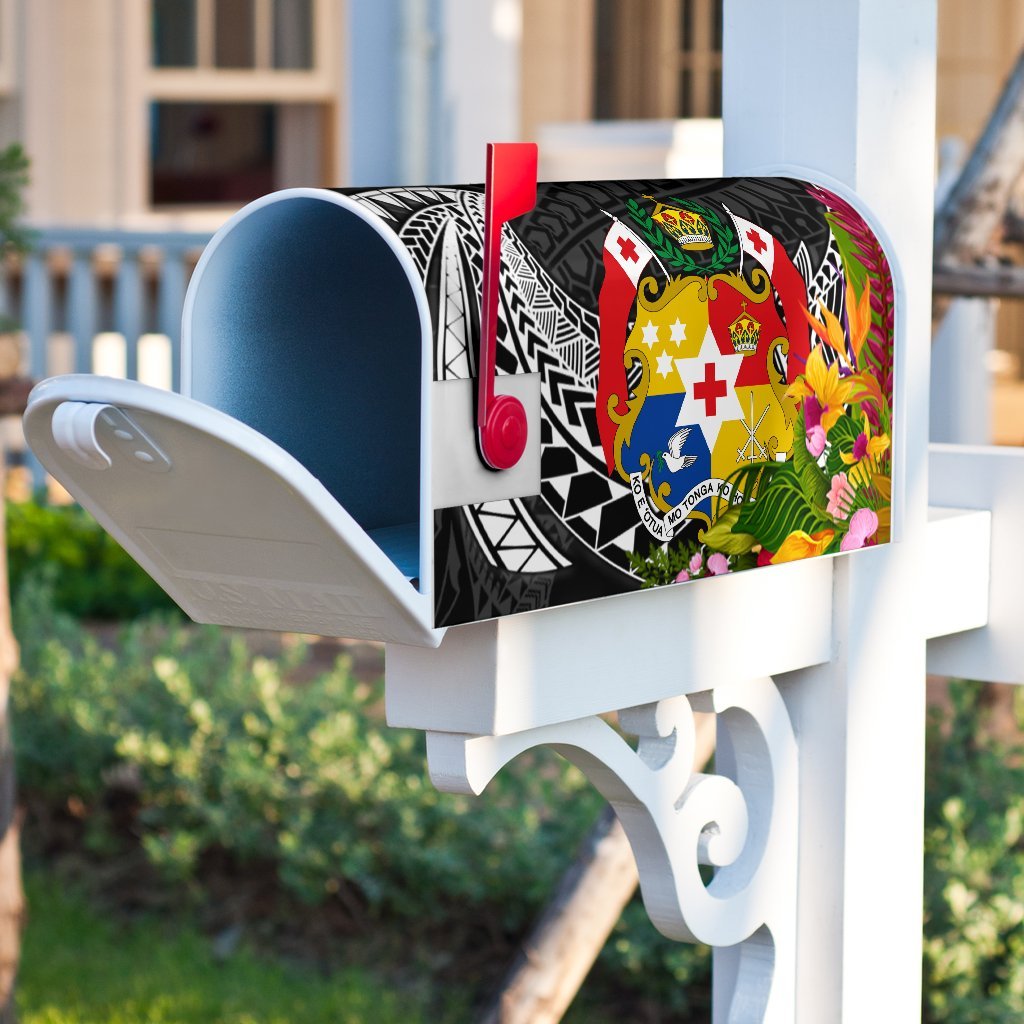 Tonga Mailbox Cover - Tropical Flowers Style - Polynesian Pride