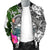 American Samoa Custom Personalised Men's Bomber Jacket White - Turtle Plumeria Banana Leaf - Polynesian Pride