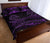 Aotearoa Quilt Bed Set Purple Maori Manaia With Silver Fern - Polynesian Pride