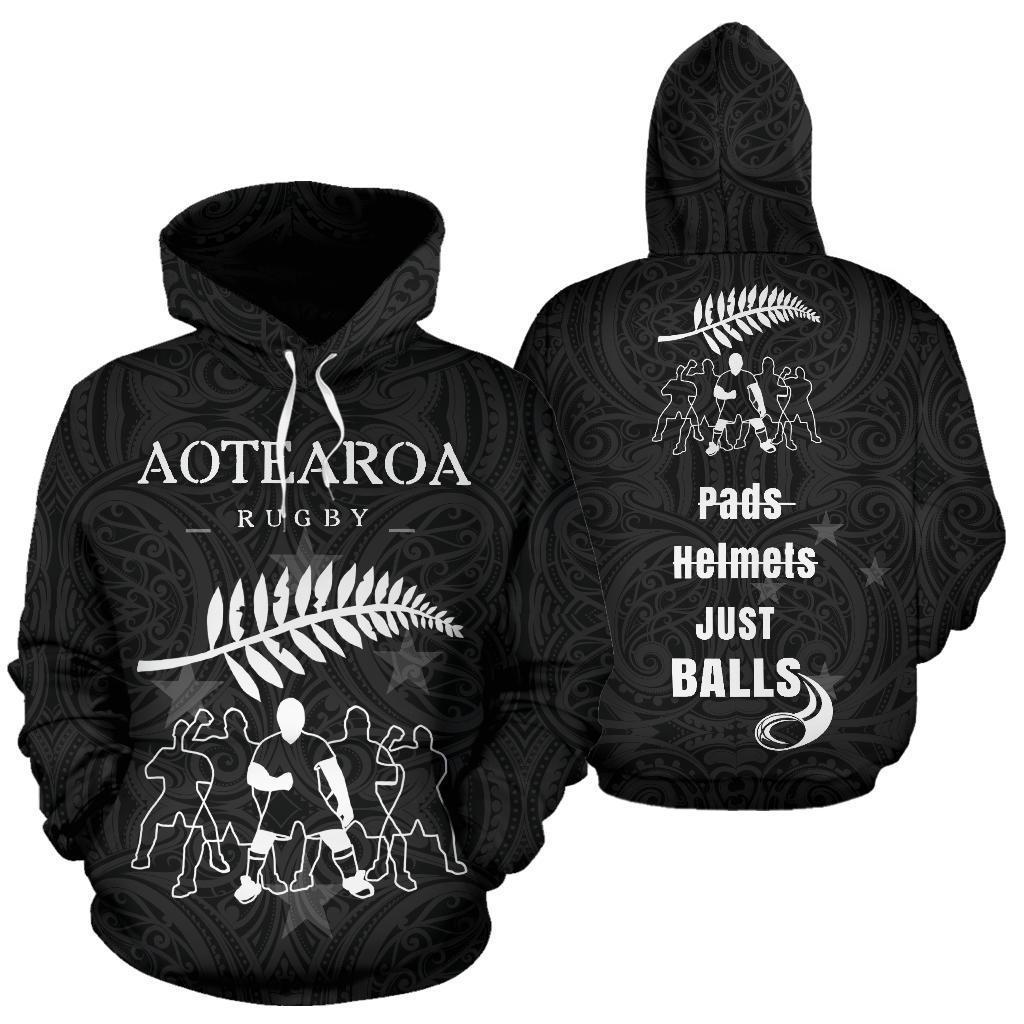 New Zealand Maori Haka Rugby Sayings Hoodie 02 - Polynesian Pride