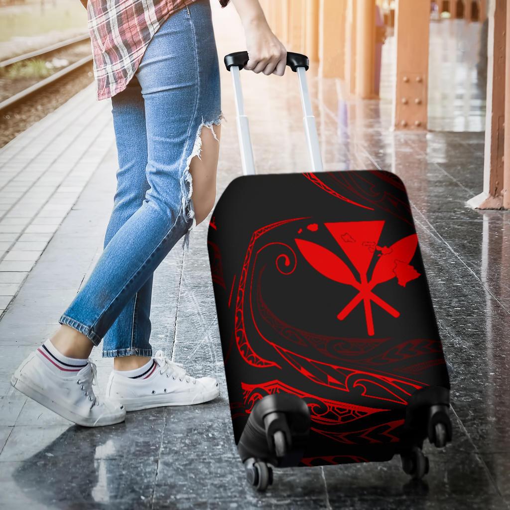 Kanaka Luggage Covers - Red - Frida Style - Polynesian Pride