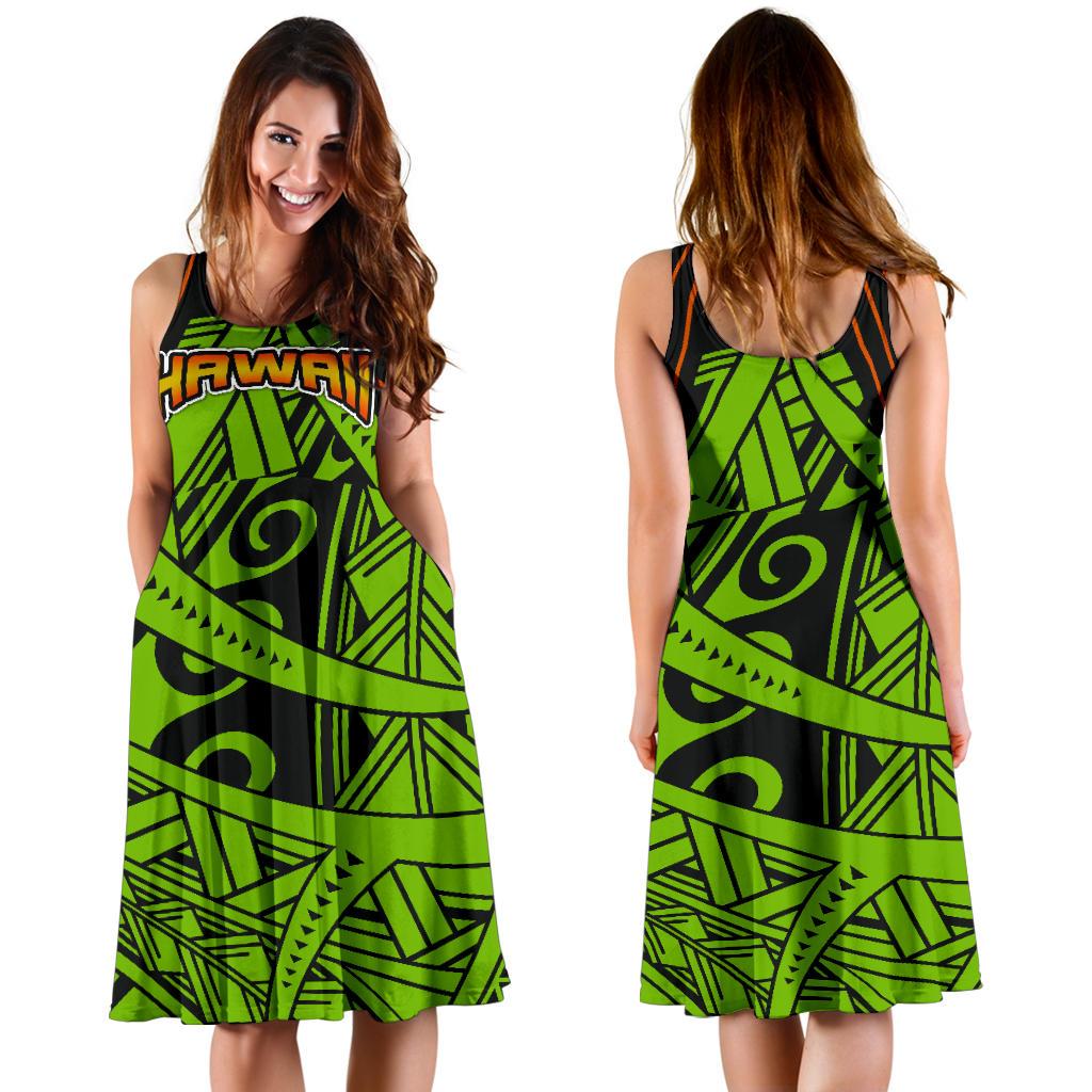 Polynesian Hawaii Women's Dress - Tribal Wave - Polynesian Pride