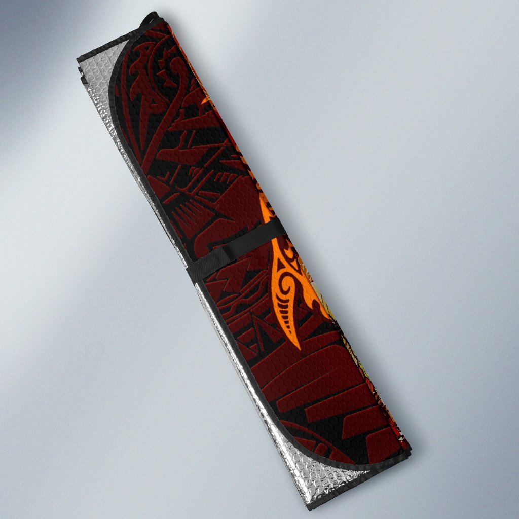 Fiji Custom Personalised Auto Sun Shades - Tribal Tuna Fish - Polynesian Pride